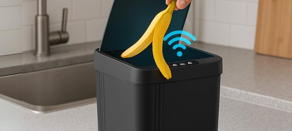 Lixeira Automática com Sensor de Movimento: O toque do futuro que a sua cozinha precisava!