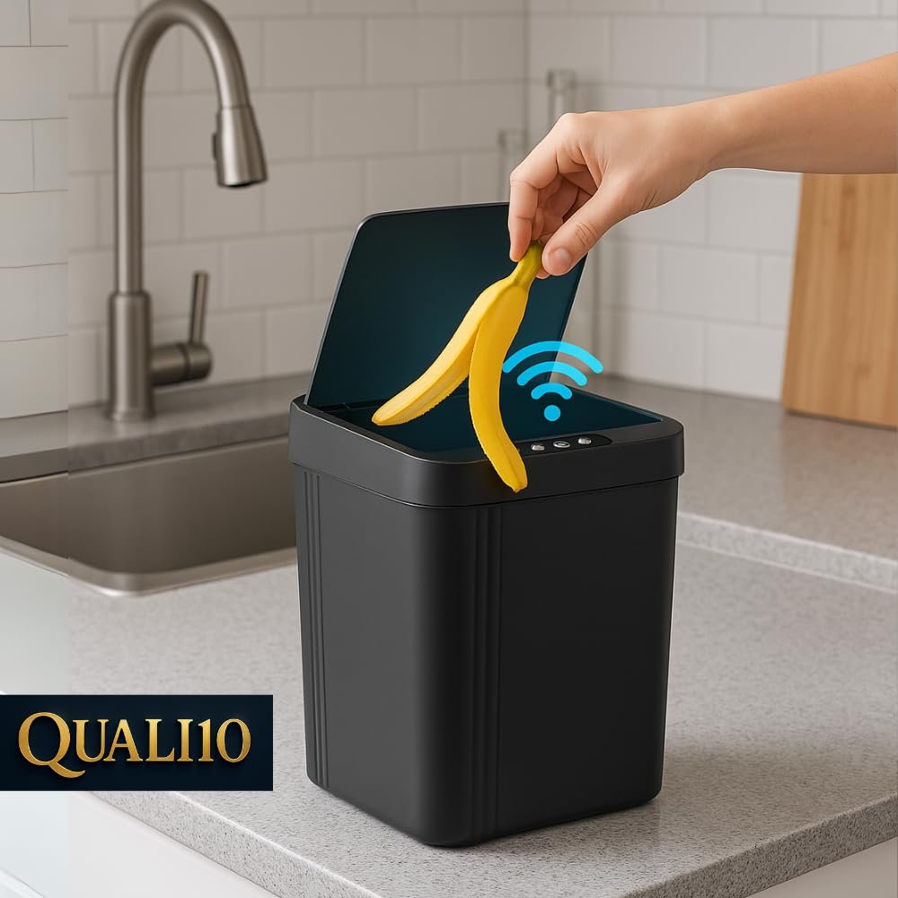 Lixeira Automática com Sensor de Movimento: O toque do futuro que a sua cozinha precisava!