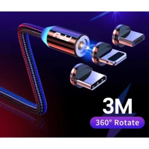 Cabo USB Magnético 3-in-1