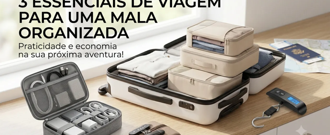 Viagem Sem Estresse: 3 Achadinhos Indispensáveis para Organizar a Sua Mala