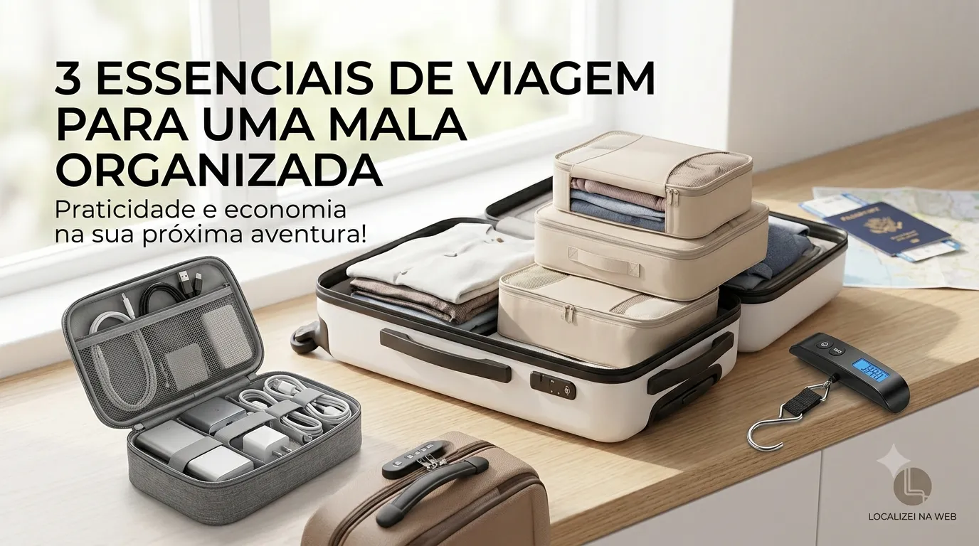 Viagem Sem Estresse: 3 Achadinhos Indispensáveis para Organizar a Sua Mala