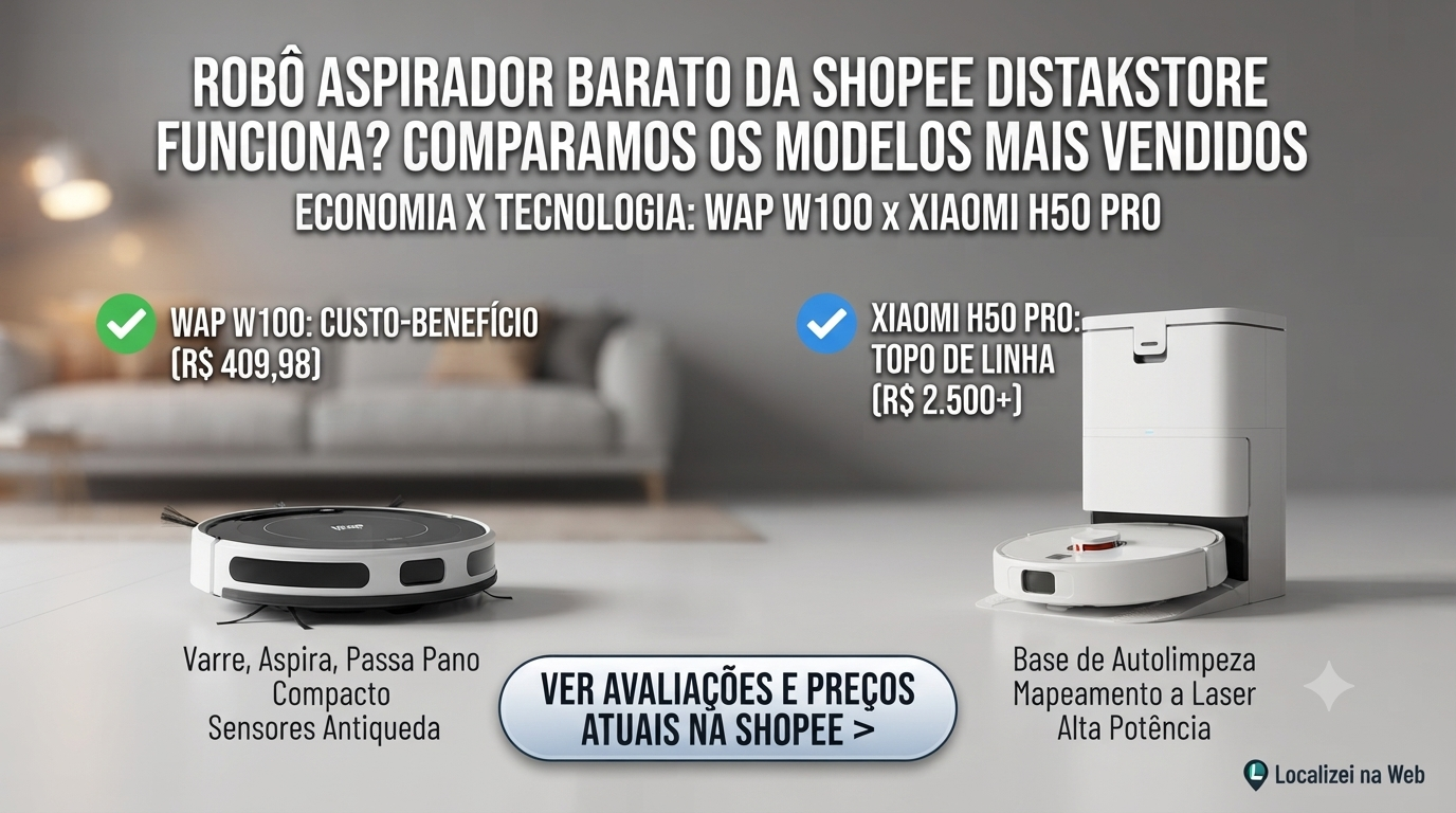 Robô Aspirador Barato da Shopee Funciona? Comparamos os Modelos Mais Vendidos