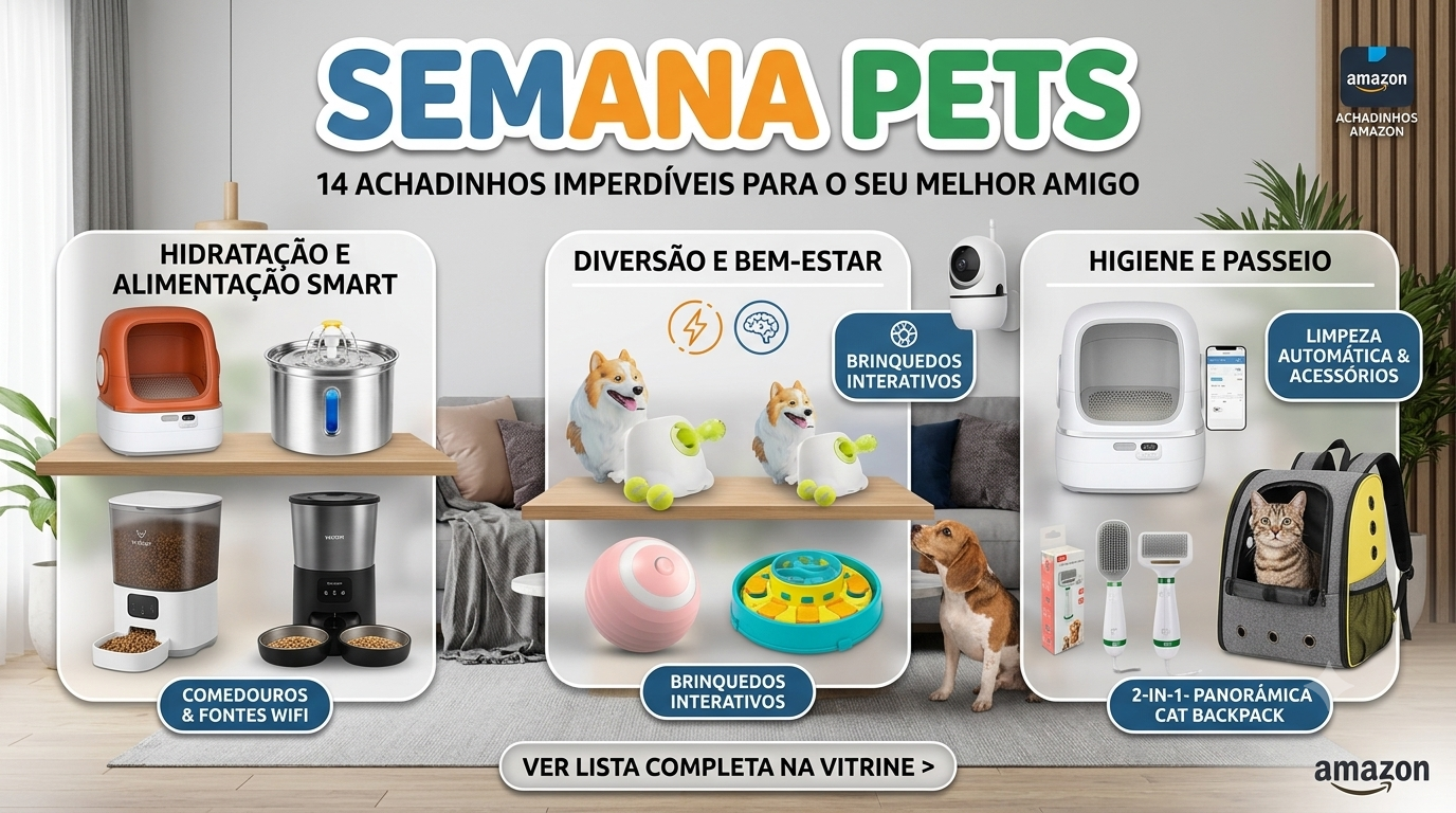 Semana Pets: 6 Achadinhos para Diversão, Passeio e Higiene Sem Estresse