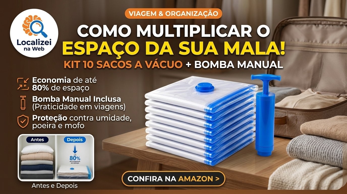 Sacos a vácuo para viagem: organize a mala e o armário